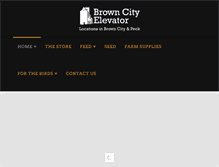 Tablet Screenshot of browncityelevator.com